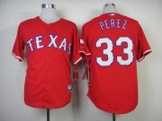 Wholesale Cheap Rangers #33 Martin Perez Red Cool Base Stitched MLB MLB Jersey