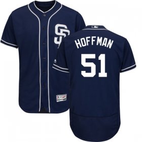 Wholesale Cheap Padres #51 Trevor Hoffman Navy Blue Flexbase Authentic Collection Stitched MLB Jersey