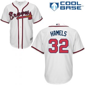 Wholesale Cheap Braves #32 Cole Hamels White New Cool Base Stitched MLB Jersey
