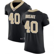 Wholesale Cheap Nike Saints #40 Delvin Breaux Black Team Color Men's Stitched NFL Vapor Untouchable Elite Jersey