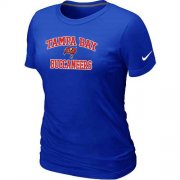 Wholesale Cheap Women's Nike Tampa Bay Buccaneers Heart & Soul NFL T-Shirt Blue