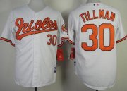 Wholesale Cheap Orioles #30 Chris Tillman White Cool Base Stitched MLB Jersey