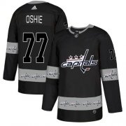 Wholesale Cheap Adidas Capitals #77 T.J. Oshie Black Authentic Team Logo Fashion Stitched NHL Jersey