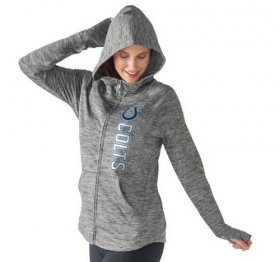 Wholesale Cheap Women\'s NFL Indianapolis Colts G-III 4Her by Carl Banks Recovery Full-Zip Hoodie Heathered Gray