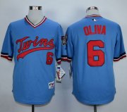 Wholesale Cheap Twins #6 Tony Oliva Light Blue 1984 Turn Back The Clock Stitched MLB Jersey