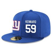 Wholesale Cheap New York Giants #59 Devon Kennard Snapback Cap NFL Player Royal Blue with White Number Stitched Hat