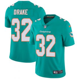 Wholesale Cheap Nike Dolphins #32 Kenyan Drake Aqua Green Team Color Men\'s Stitched NFL Vapor Untouchable Limited Jersey