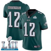 Wholesale Cheap Nike Eagles #12 Randall Cunningham Midnight Green Team Color Super Bowl LII Youth Stitched NFL Vapor Untouchable Limited Jersey