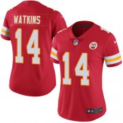 Wholesale Cheap Nike Chiefs #14 Sammy Watkins Red Team Color Women's Stitched NFL Vapor Untouchable Limited Jersey