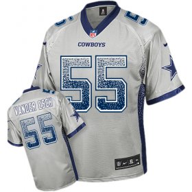 Wholesale Cheap Nike Cowboys #55 Leighton Vander Esch Grey Men\'s Stitched NFL Elite Drift Fashion Jersey