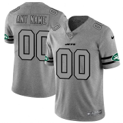 Wholesale Cheap New York Jets Custom Men's Nike Gray Gridiron II Vapor Untouchable Limited NFL Jersey