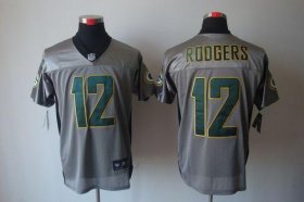 Wholesale Cheap Nike Packers #12 Aaron Rodgers Grey Shadow Men\'s Stitched NFL Elite Jersey
