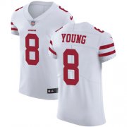 Wholesale Cheap Nike 49ers #8 Steve Young White Men's Stitched NFL Vapor Untouchable Elite Jersey
