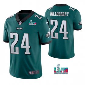 Wholesale Cheap Men\'s Philadelphia Eagles #24 James Bradberry Green Super Bowl LVII Vapor Untouchable Limited Stitched Jersey