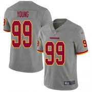 Wholesale Cheap Nike Redskins #99 Chase Young Gray Youth Stitched NFL Limited Inverted Legend Jersey