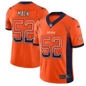 Wholesale Cheap Nike Bears #52 Khalil Mack Orange Alternate Men\'s Stitched NFL Limited Rush Drift Fashion Jersey