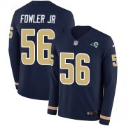 Wholesale Cheap Nike Rams #56 Dante Fowler Jr Navy Blue Team Color Men's Stitched NFL Limited Therma Long Sleeve Jersey