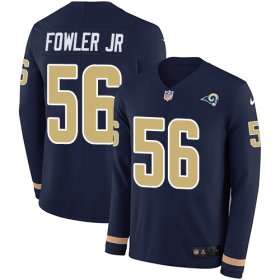 Wholesale Cheap Nike Rams #56 Dante Fowler Jr Navy Blue Team Color Men\'s Stitched NFL Limited Therma Long Sleeve Jersey