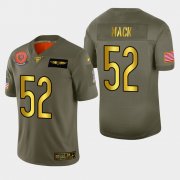 Wholesale Cheap Chicago Bears #52 Khalil Mack Men's Nike Olive Gold 2019 Salute to Service Limited NFL 100 Jersey