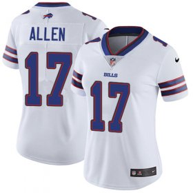 Wholesale Cheap Nike Bills #17 Josh Allen White Women\'s Stitched NFL Vapor Untouchable Limited Jersey