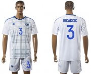 Wholesale Cheap Bosnia Herzegovina #3 Bicakcic Away Soccer Country Jersey