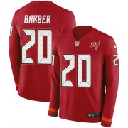 Wholesale Cheap Nike Buccaneers #20 Ronde Barber Red Team Color Men's Stitched NFL Limited Therma Long Sleeve Jersey