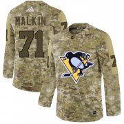 Wholesale Cheap Adidas Penguins #71 Evgeni Malkin Camo Authentic Stitched NHL Jersey