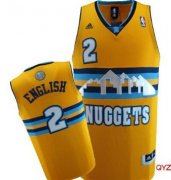 Wholesale Cheap Denver Nuggets #2 Alex English Yellow Swingman Jersey