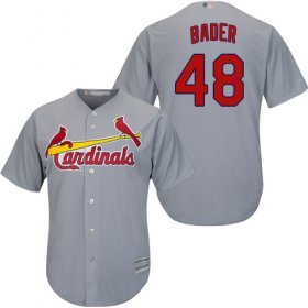 Wholesale Cheap Cardinals #48 Harrison Bader Grey Cool Base Stitched Youth MLB Jersey