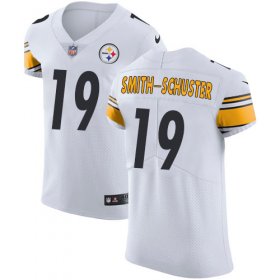 Wholesale Cheap Nike Steelers #19 JuJu Smith-Schuster White Men\'s Stitched NFL Vapor Untouchable Elite Jersey