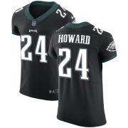 Wholesale Cheap Nike Eagles #24 Jordan Howard Black Alternate Men's Stitched NFL Vapor Untouchable Elite Jersey