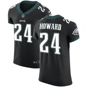 Wholesale Cheap Nike Eagles #24 Jordan Howard Black Alternate Men\'s Stitched NFL Vapor Untouchable Elite Jersey
