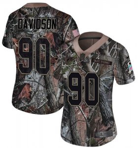 Wholesale Cheap Nike Falcons #90 Marlon Davidson Camo Women\'s Stitched NFL Limited Rush Realtree Jersey
