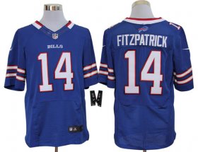 Wholesale Cheap Men\'s Buffalo Bills #14 Ryan Fitzpatrick Blue Vapor Untouchable Limited Stitched Jersey