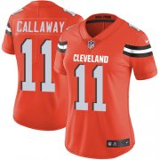 Wholesale Cheap Nike Browns #11 Antonio Callaway Orange Alternate Women's Stitched NFL Vapor Untouchable Limited Jersey