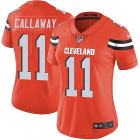 Wholesale Cheap Nike Browns #11 Antonio Callaway Orange Alternate Women\'s Stitched NFL Vapor Untouchable Limited Jersey
