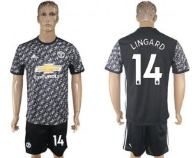 Wholesale Cheap Manchester United #14 Lingard Black Soccer Club Jersey