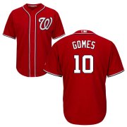 Wholesale Cheap Nationals #10 Yan Gomes Red Cool Base Stitched MLB Jersey