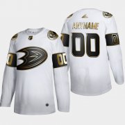 Wholesale Cheap Anaheim Ducks Custom Men's Adidas White Golden Edition Limited Stitched NHL Jersey