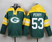 Wholesale Cheap Nike Packers #53 Nick Perry Green Player Pullover NFL Hoodie