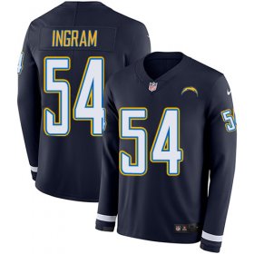 Wholesale Cheap Nike Chargers #54 Melvin Ingram Navy Blue Team Color Men\'s Stitched NFL Limited Therma Long Sleeve Jersey