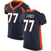 Wholesale Cheap Nike Broncos #77 Sam Jones Navy Blue Alternate Men's Stitched NFL Vapor Untouchable Elite Jersey