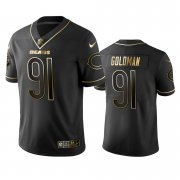 Wholesale Cheap Nike Bears #91 Eddie Goldman Black Golden Limited Edition Stitched NFL Jersey
