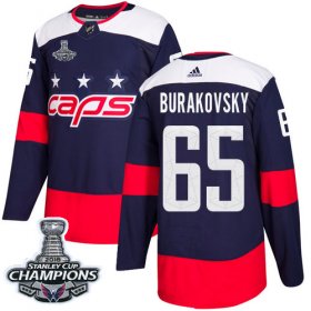 Wholesale Cheap Adidas Capitals #65 Andre Burakovsky Navy Authentic 2018 Stadium Series Stanley Cup Final Champions Stitched NHL Jersey