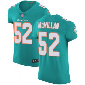 Wholesale Cheap Nike Dolphins #52 Raekwon McMillan Aqua Green Team Color Men\'s Stitched NFL Vapor Untouchable Elite Jersey