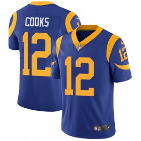 Wholesale Cheap Nike Rams #12 Brandin Cooks Royal Blue Alternate Men\'s Stitched NFL Vapor Untouchable Limited Jersey