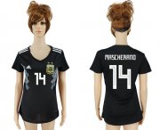 Wholesale Cheap Women's Argentina #14 Mascherano Away Soccer Country Jersey