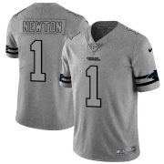 Wholesale Cheap Carolina Panthers #1 Cam Newton Men's Nike Gray Gridiron II Vapor Untouchable Limited NFL Jersey