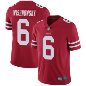 Wholesale Cheap Nike 49ers #6 Mitch Wishnowsky Red Team Color Men\'s Stitched NFL Vapor Untouchable Limited Jersey