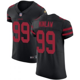 Wholesale Cheap Nike 49ers #99 Javon Kinlaw Black Alternate Men\'s Stitched NFL New Elite Jersey